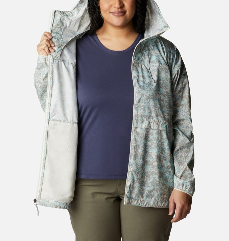 Columbia Alpine Chill Windbreaker Jakke Dame Grønn | Plus Size 51973L